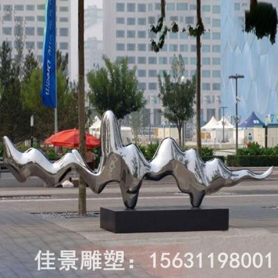 镜面标志不锈钢抽象雕塑