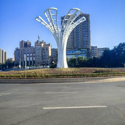 公园大型标志不锈钢雕塑