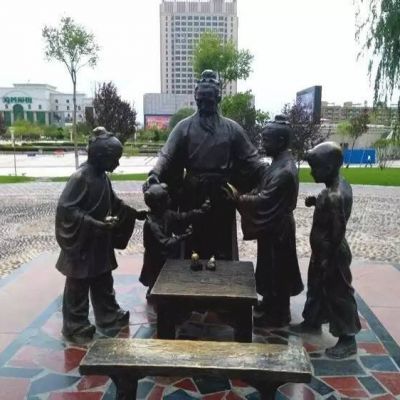 孔融让梨户外标志铜雕