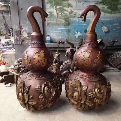 招财葫芦城市标志铜雕
