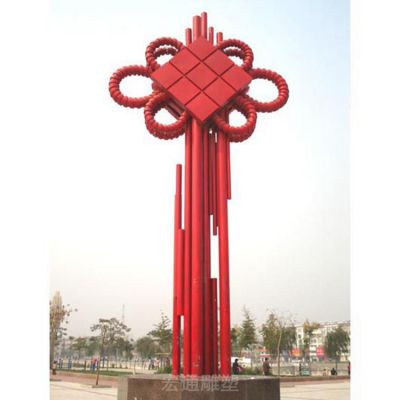 中国结不锈钢公园雕塑