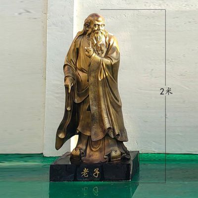 道教老子校园景观铜雕