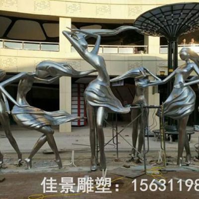抽象音乐人不锈钢雕塑