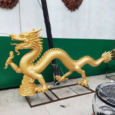 铜龙商场景观铜雕