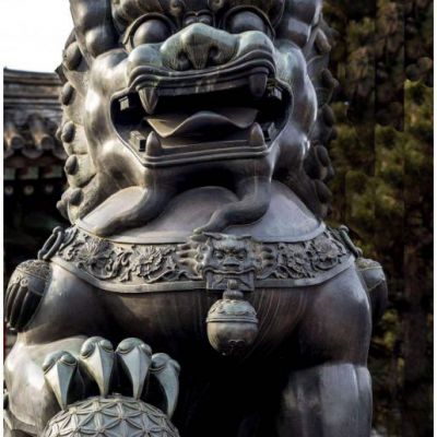 青铜狮子广场景观铜雕