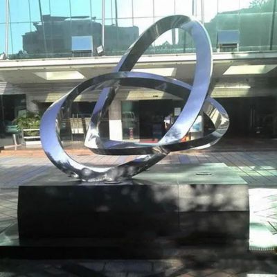 镜面标志不锈钢商场雕塑