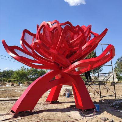 彩绘标志商场不锈钢雕塑
