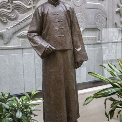 教育家蔡元培别墅人物铜雕