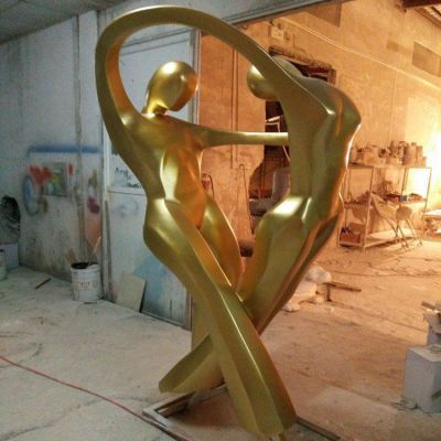 不锈钢舞蹈景观抽象雕塑