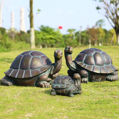动物乌龟公园景观铜雕