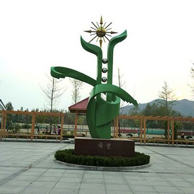 希望镜面不锈钢雕塑