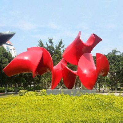 不锈钢城市彩绘景观雕塑