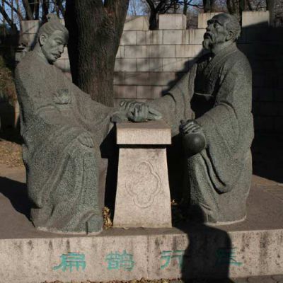 扁鹊人物景观标志铜雕