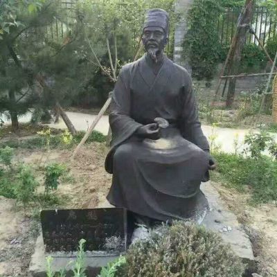 扁鹊人物标志景观铜雕