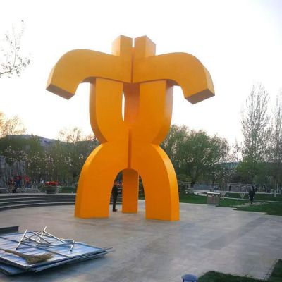 公园不锈钢标志景观雕塑