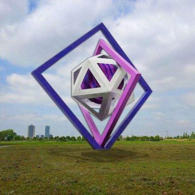 不锈钢公园标志文化景观雕塑