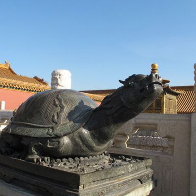 公园龙龟铜雕