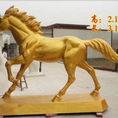 奔驰骏马铜雕