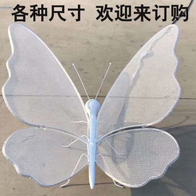 不锈钢蝴蝶动物景观雕塑