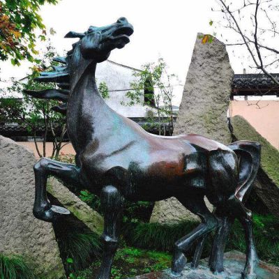 马大型城市动物景观铜雕