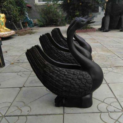 户外鸭子动物铜雕