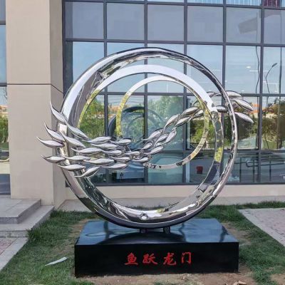 动物鱼不锈钢景观雕塑