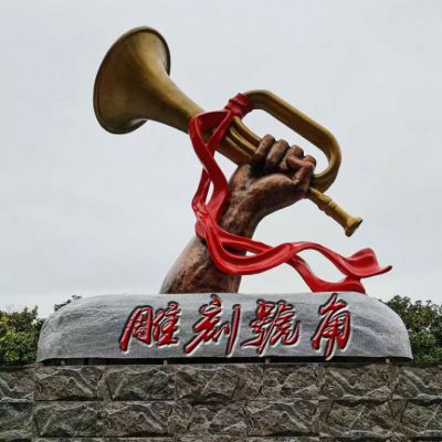火车站纪念景观铜雕