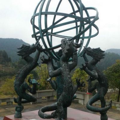户外浑天仪景观铜雕