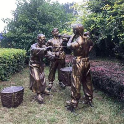 城市人物标志铜雕