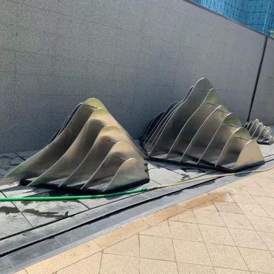 不锈钢镂空假山园林雕塑