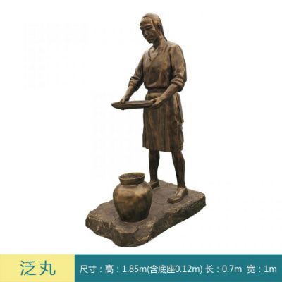 中医制药泛丸景观铜雕