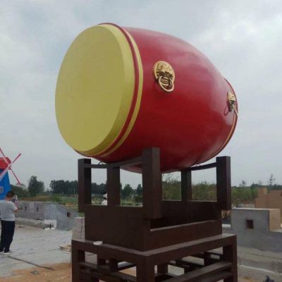 城市鼓乐器景观铜雕