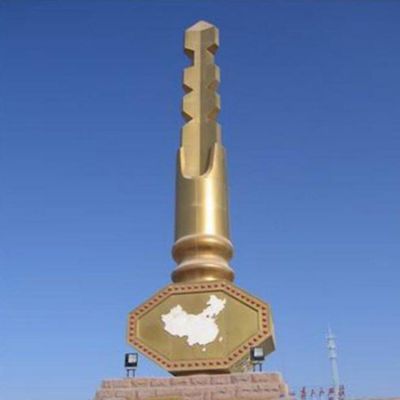 不锈钢钥匙文化景观雕塑