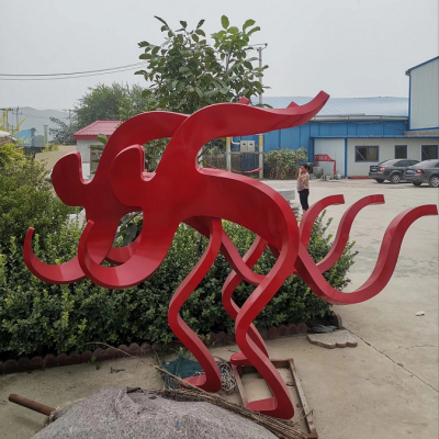 不锈钢运动跑步景观雕塑