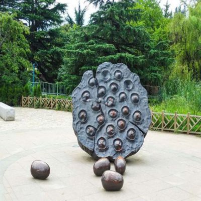 不锈钢莲蓬植物城市雕塑
