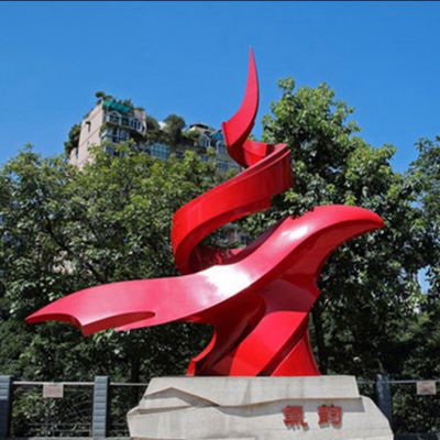 不锈钢公园飘扬景观雕塑