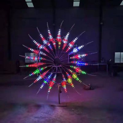 不锈钢广场抽象风动雕塑