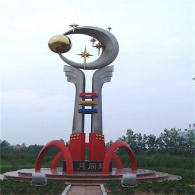 不锈钢广场运动标志雕塑