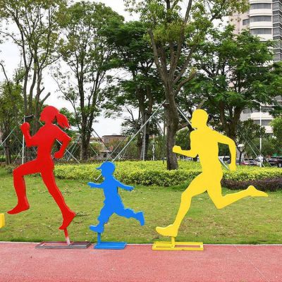 不锈钢校园运动标志雕塑