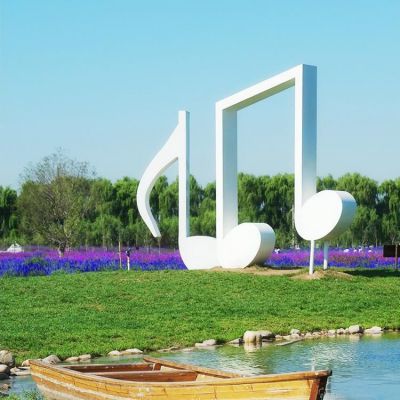 不锈钢校园音乐景观雕塑