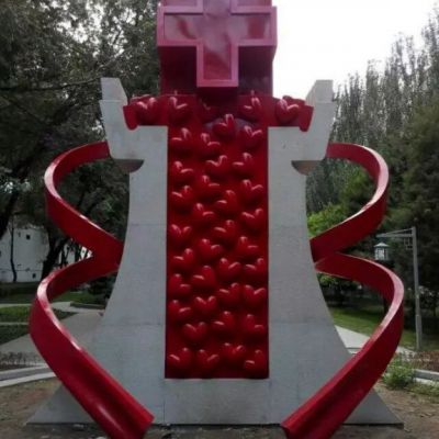 不锈钢医院广场标志雕塑