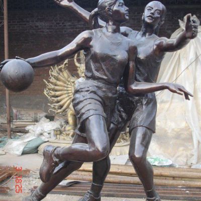 不锈钢篮球广场运动雕塑