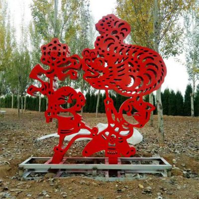 不锈钢剪纸公园景观雕塑