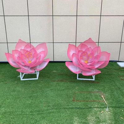 城市花朵不锈钢景观雕塑