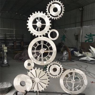 园林齿轮标志景观雕塑