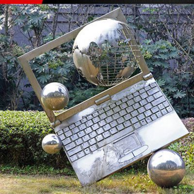 不锈钢笔记本标志景观雕塑
