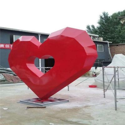 不锈钢爱心love雕塑