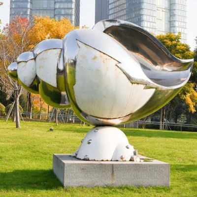 不锈钢海螺雕塑