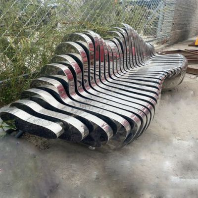 不锈钢园林靠背座椅