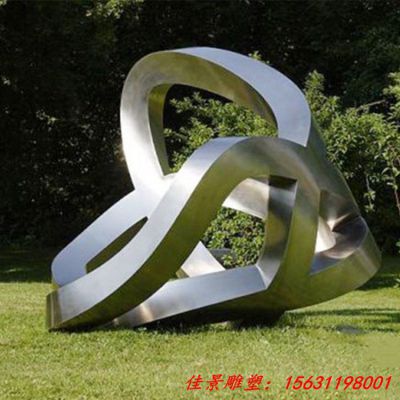 镜面拉丝不锈钢雕塑地产水景雕塑 